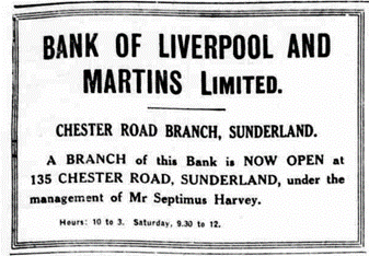 1923 AUG 09 Sunderland Echo opening of BOLM Sunderland Chester Road BNA