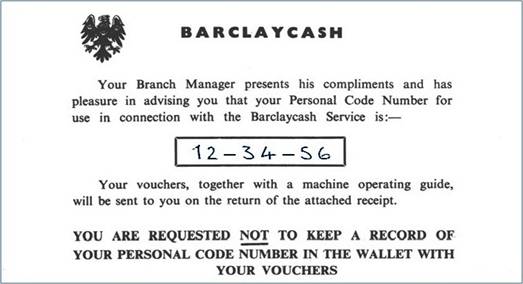Barclayscash Personal Number