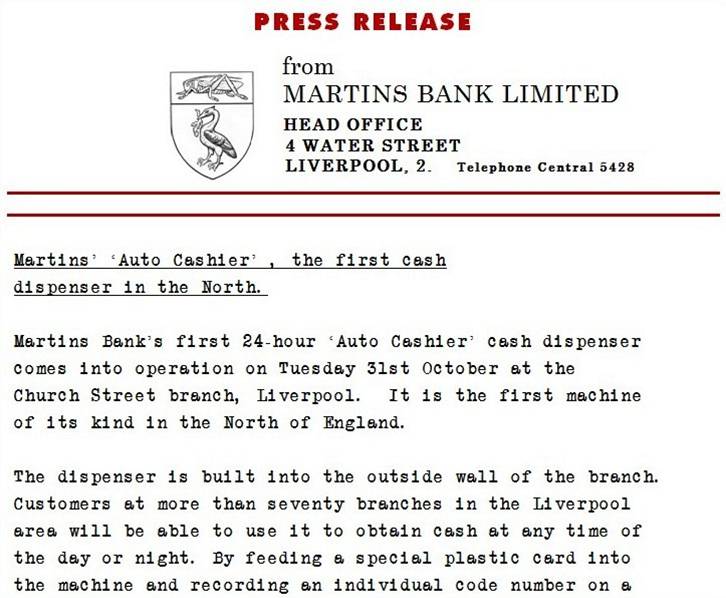 1967 Auto Cashier Press Release (1)